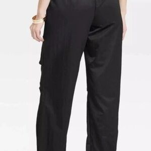 A New Day Women's High-Rise Parachute Pants Black Size 8